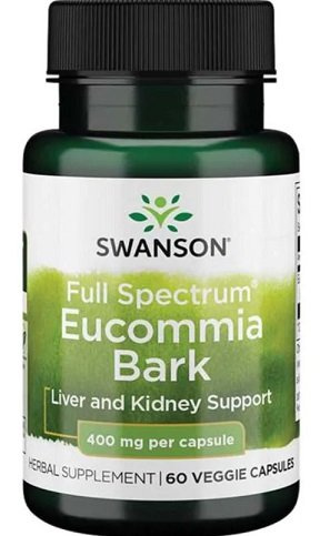 Swanson Full Spectrum Eucommia Bark 400mg 60 Vcapsules