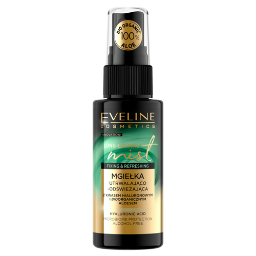 Eveline Make-Up Long-Lasting Mist Utrwalająca i Odświeżająca Mgiełka z Aloesem 50ml