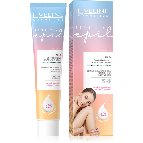 Eveline Sevsitive Epil Łagodny Krem do Kompleksowej Depilacji 125ml