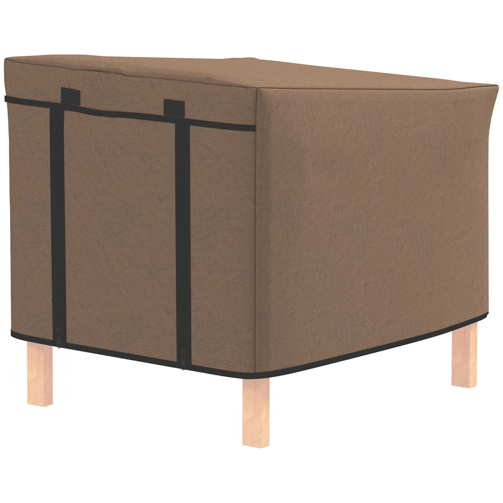 PawHut Water-Resistant Rabbit Hutch Cover for X-D2-0047 and Similar Models, 43 x 52 x 37cm, Brown