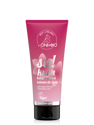 OnlyBio Body in Balance Nawilżajacy Balsam do Ciała Sakura Kwiat Wiśni 200ml