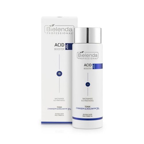 Bielenda Professional Acid Booster Tonik z Kwasem Glikolowym 3% dla Skóry Dojrzałej i Tłustej 200ml