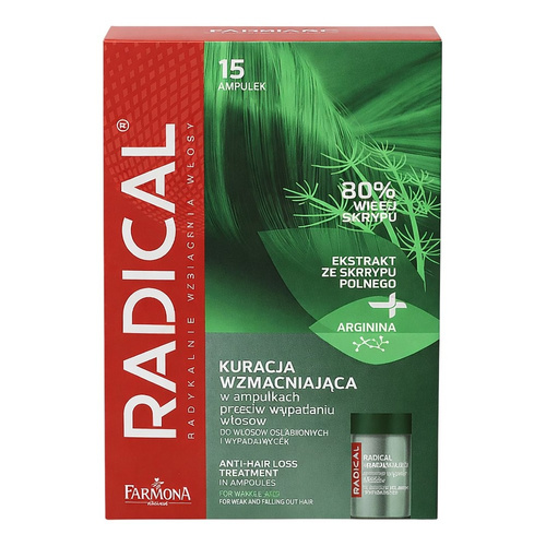 Radical Kuracja Wzmacniająca w Ampułkach przeciw Wypadaniu Włosów 15x5ml