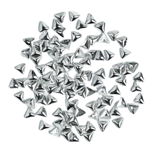 Semilac Nail Decoration Silver Triangles 100pcs