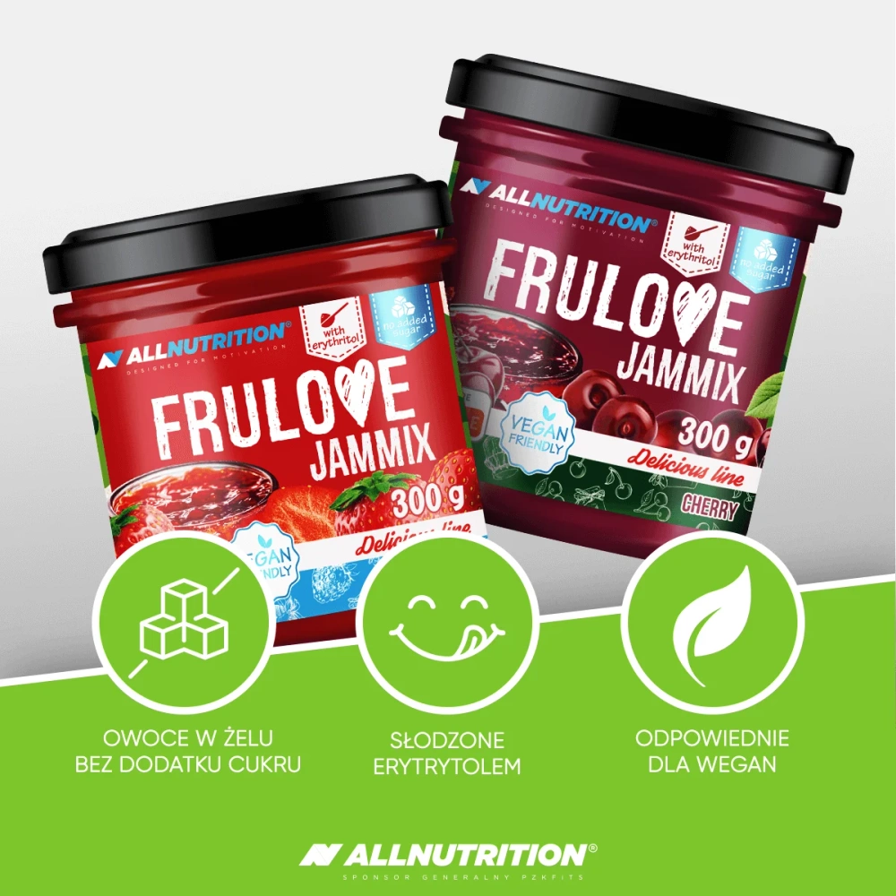 AllNutrition Frulove Jammix Lekki Krem bez Dodatku Cukru Truskawka 300g