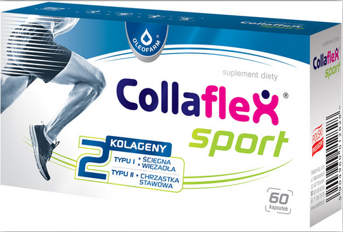 Oleofarm Collaflex Sport Wspomaga Kondycję Stawów Uzupełnia Niedobór Kolagenu 60 Kapsułek 