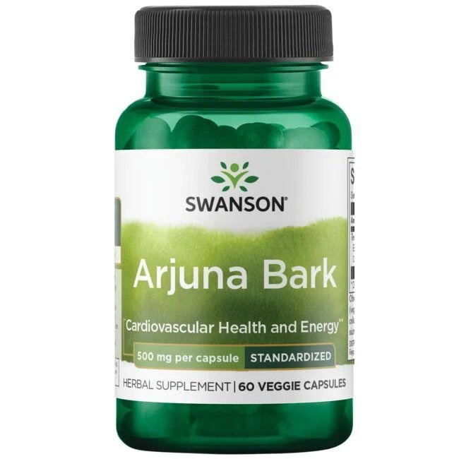 Swanson Arjuna Bark 500mg 60 Vcapsules