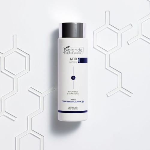 Bielenda Professional Acid Booster Tonik z Kwasem Glikolowym 3% dla Skóry Dojrzałej i Tłustej 200ml