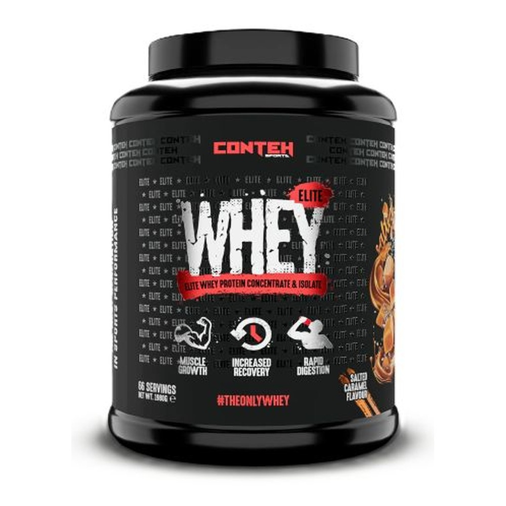 Conteh Sports Whey Elite Mieszanka białek serwatkowych, Słony Karmel 1980g