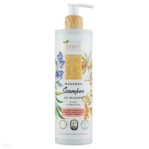 BIELENDA 100% Pure Vegan Wegański Szampon Do Włosów Farbowanych 400ml