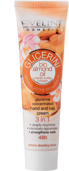 Eveline Glicerini Concentrated Nourishing Hand and Nail Cream with Bio Almond Oil 100ml