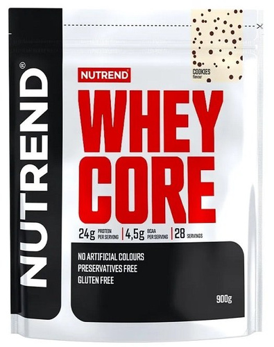 Nutrend Whey Core Whey Protein Cookies Flavour for Muscle Growth and Maintenance 900g