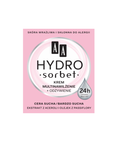 AA HYDRO SORBET Multi MOISTURISING Cream + regeneration, for dry skin 50ml