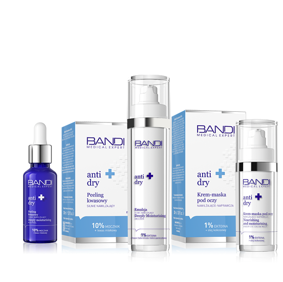 Bandi Set Anti Dry Emulsion Acid Peeling and Eye Cream-Mask 50x30x30ml