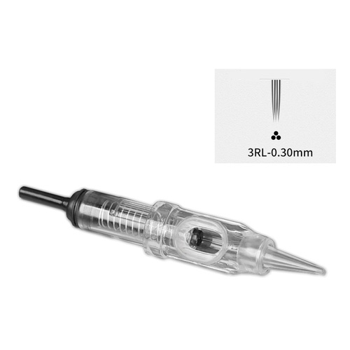 BLCK Professional Sterile 3RL 0.30mm Permanent Make-Up Cartridge 1pc