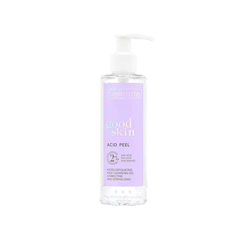 Bielenda Good Skin Acid Peel Correcting and Normalizing Micro-Exfoliating Face Cleansing Gel with AHA PHA 190g
