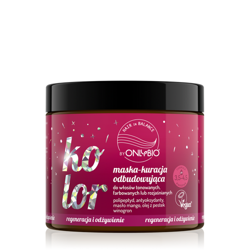 OnlyBio Hair in Balance Kolor Maska Kuracja Odbudowująca 280ml