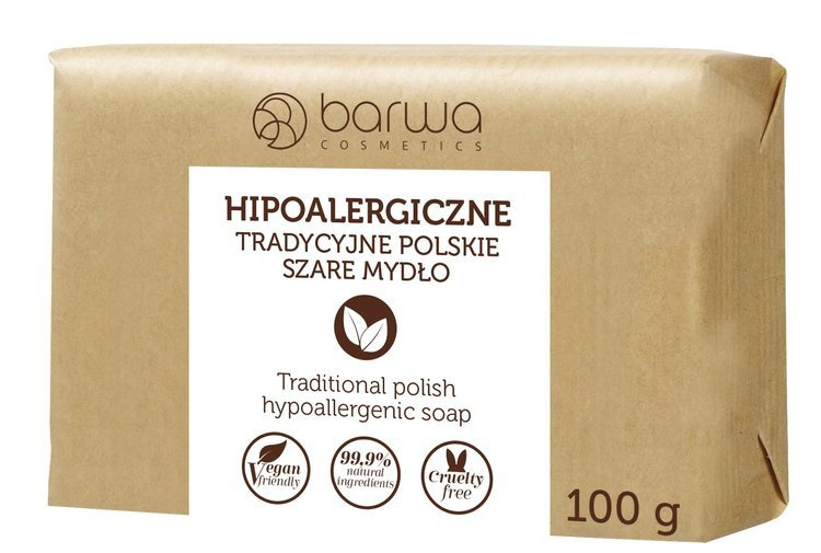 Barwa Hypoallergenic Traditional Polish Gray Soap Plant Based 100g
