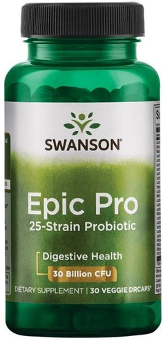 Swanson Epic Pro 25-Strain Probiotic 30 Capsules