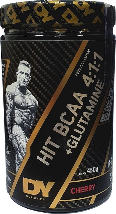 Dorian Yates HIT BCAA 4:1:1 Glutamine Powder for Muscle Recovery Cherry 450g