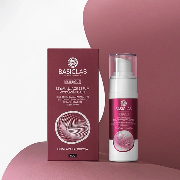 BasicLab Dermocosmetics Stimulating Skin-Evening Serum WITH 0.3% Adapinoid and 5% Biomimetic Collagen 30ml
