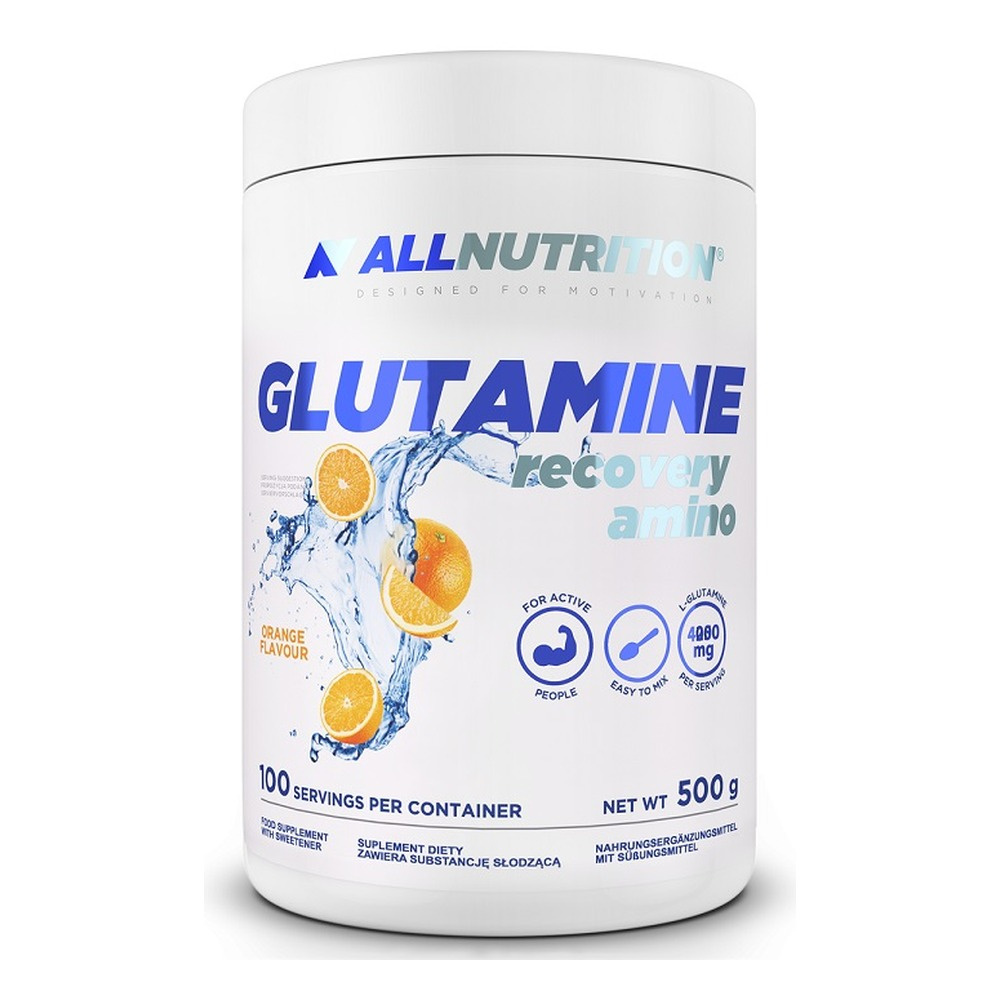 Allnutrition Glutamine Recovery Amino L-Glutamine with Taurine & Vitamin C Orange 500g