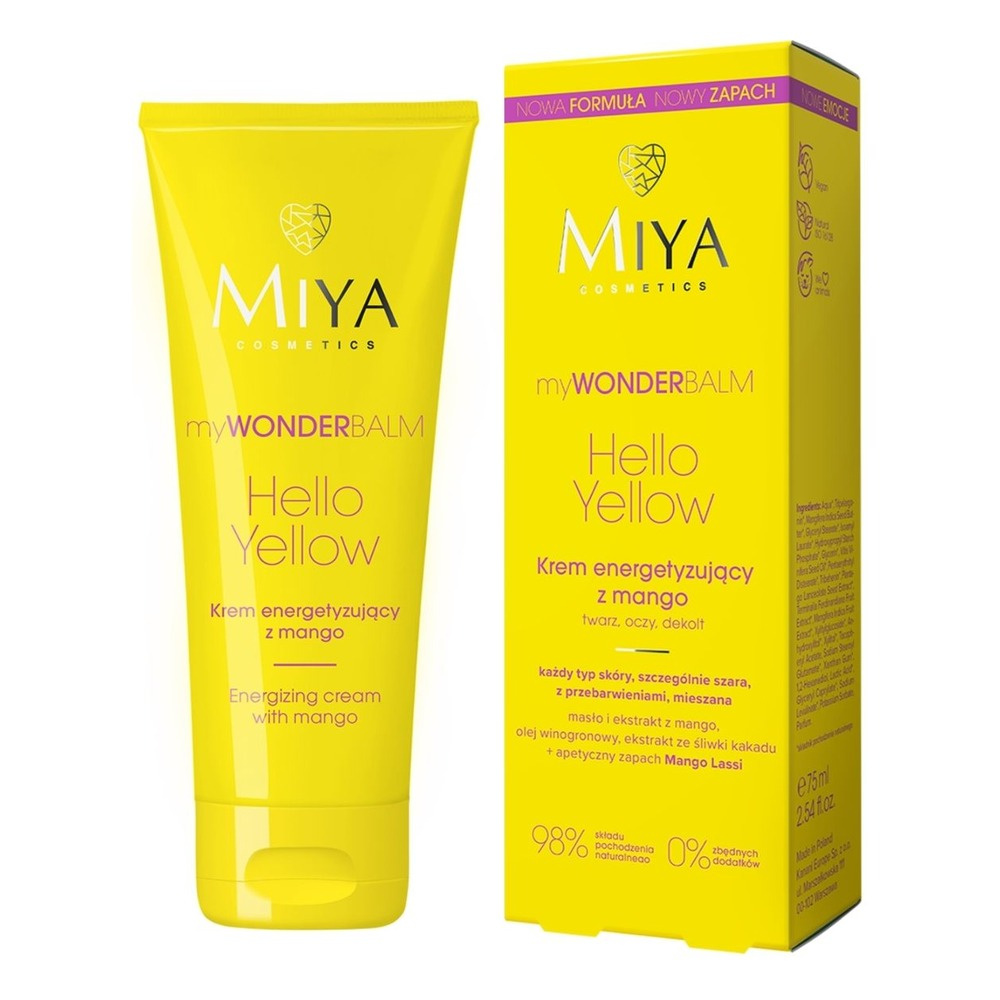Miya myWONDERbalm Hello Yellow Krem Energetyzujący z Mango 75ml