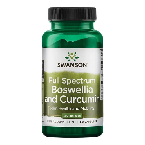 Swanson Full Spectrum Boswellia and Curcumin 300mg 60 Capsules