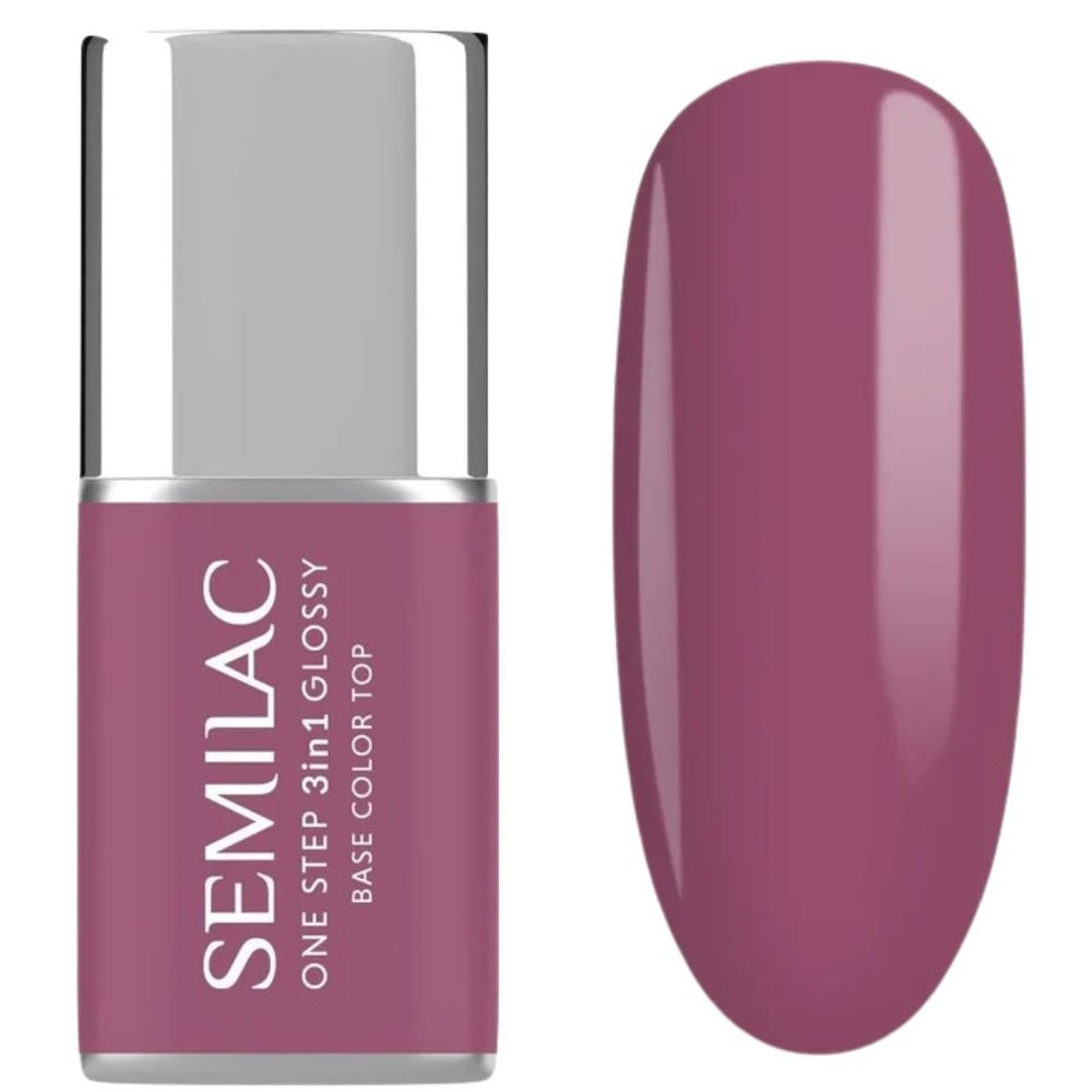 Semilac One Step 3in1 Lakier Hybrydowy S205 Purple Beige 7ml