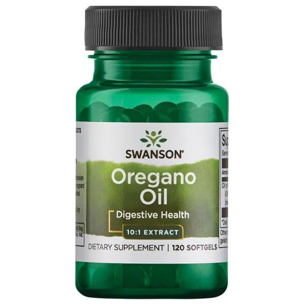 Swanson Oregano Oil 10:1 Extract 120 Kapsułek