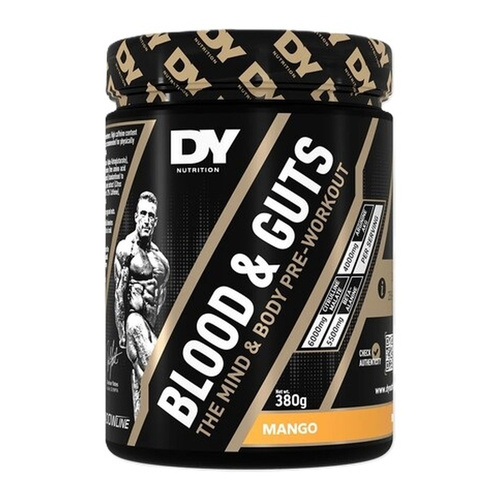 Dorian Yates Blood and Guts Przedtreningówka w Proszku o Smaku Mango Na Siłę i Skupienie 380g