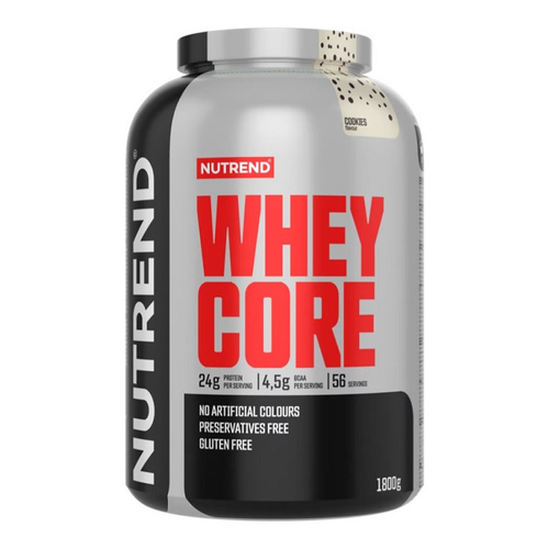 Nutrend Whey Core Białko Serwatkowe Ciasteczkowe Na Wzrost i Utrzymanie Masy Mięśniowej 1800g