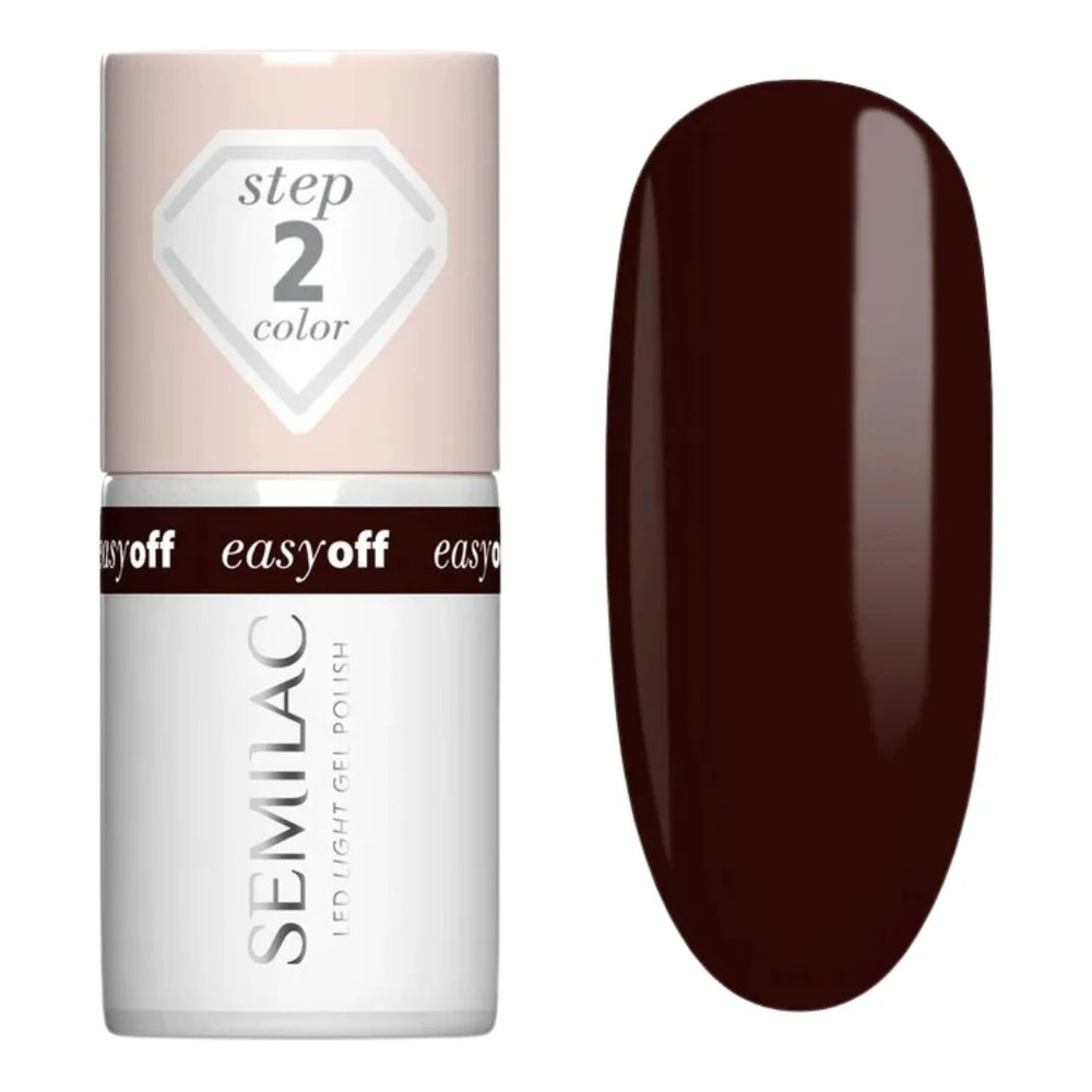 Semilac Easy Off Hybrid Gel Polish 020 Marrom Choco 7ml