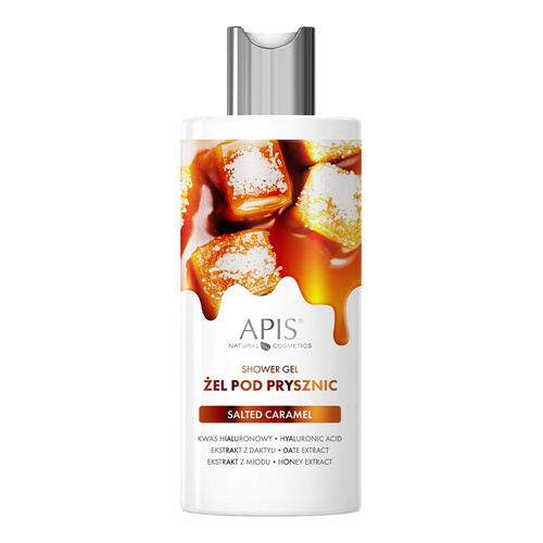 Apis Salted Carmel Żel pod Prysznic  z Kwasem Hialuronowym i Ekstraktem z Miodu i Daktyli dla każdego Rodzaju Skóry 300ml
