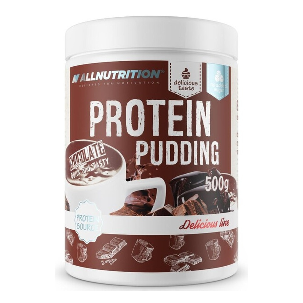 Allnutrition Protein Pudding Czekoladowy Budyń Białkowy Na Wzrost Masy Mięśniowej 500g