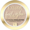 Eveline Feel the Glow Vegan Velvet Face Diamond Highlighter in Stone 02 Beach Glow 5g