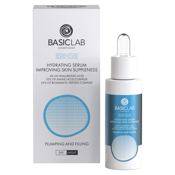 BasicLab Esteticus Nawilżające Serum z 4% Kwasem Hialuronowym 30ml