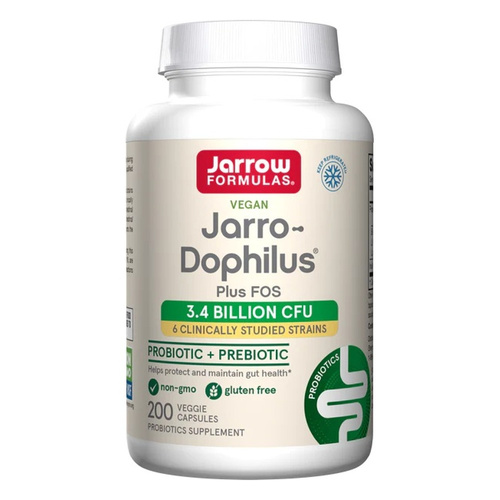 Jarrow Formulas Jarro-Dophilus i FOS Synbiotyk na Zdrowie Jelit 200 Kapsułek