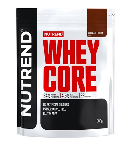 Nutrend Whey Core Whey Protein Chocolate with Cocoa for Muscle Growth and Maintenance 900g