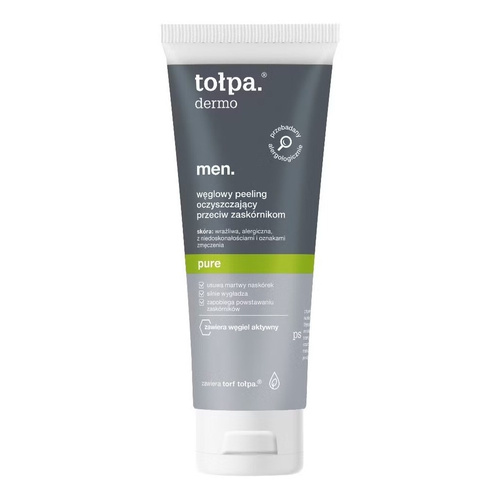 Tołpa Dermo Men Węglowy Peeling Oczyszczający Przeciw Zaskórnikom 100ml