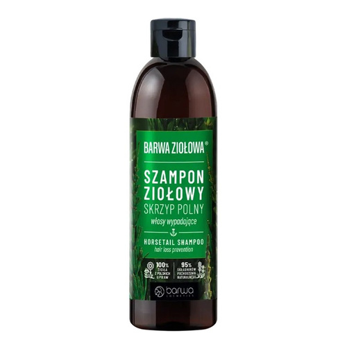 Barwa Ziołowa Odbudowujacy Szampon Skrzyp Polny dla Włosów Osłabionych i Wypadających 250ml