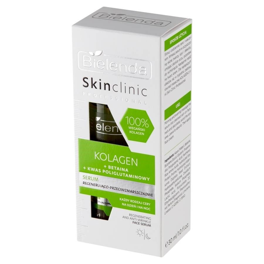 Bielenda Skin Clinic Professional Kolagen Serum Regenerująco-Przeciwzmarszczkowe dla Każdego Rodzaju Skóry 30ml