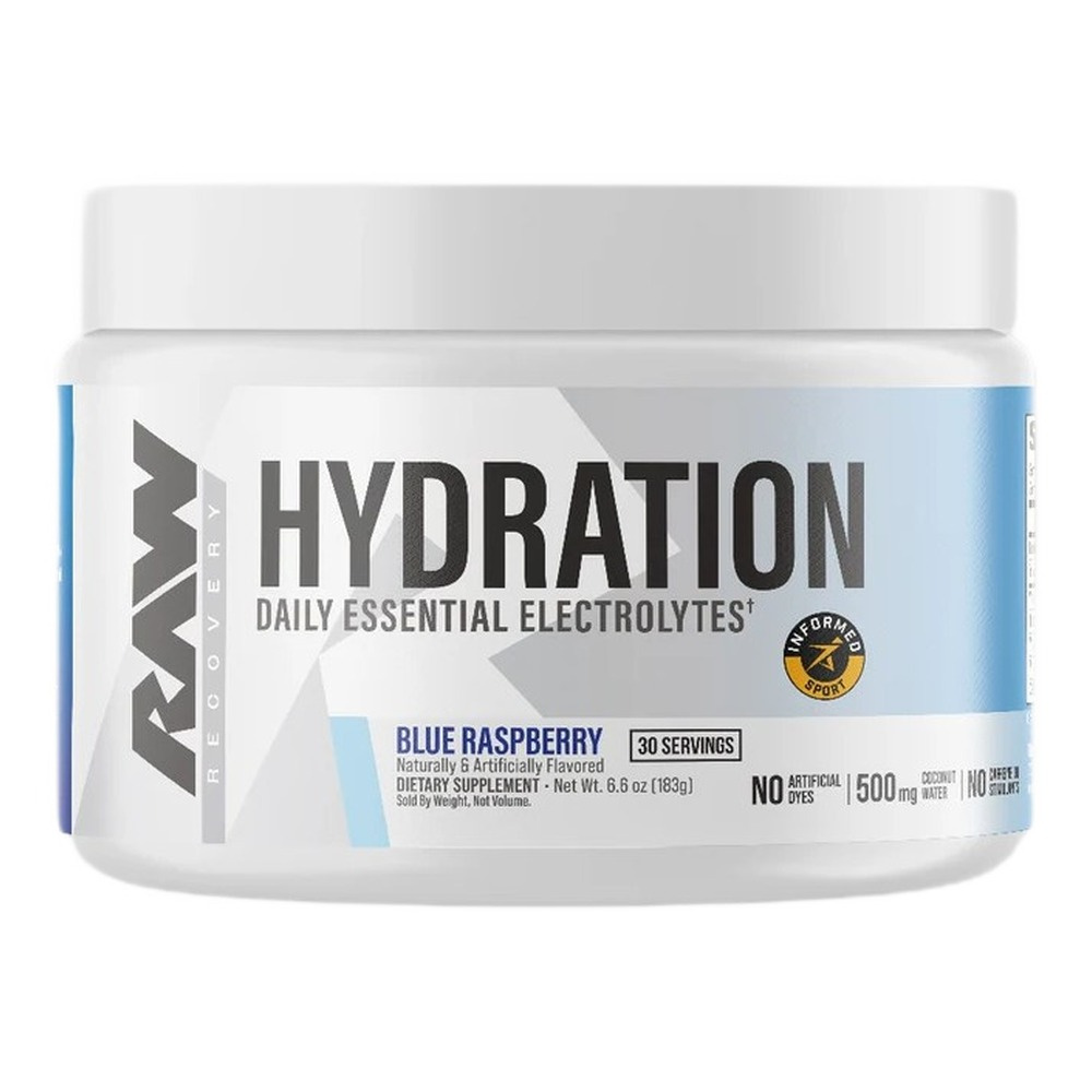 Raw Nutrition Hydration Elektrolity w Proszku Niebieska Malina 183g