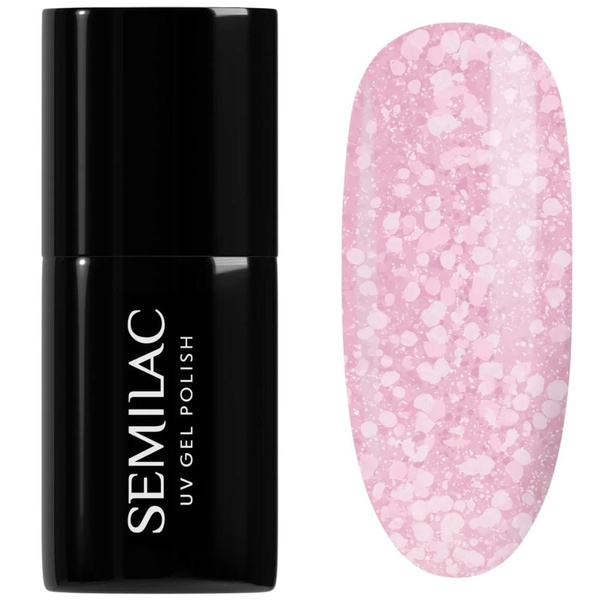 Semilac Crushed Ice Hybrid Gel Polish 491 Strawberry Ice 7ml
