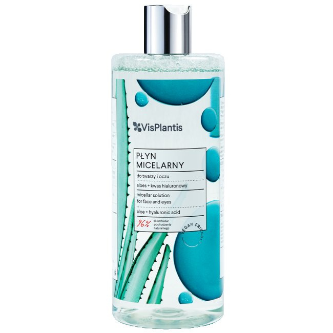 VIS PLANTIS Herbal Vital Care płyn micelarny 3w1 Aloes + pantenol 500 ml