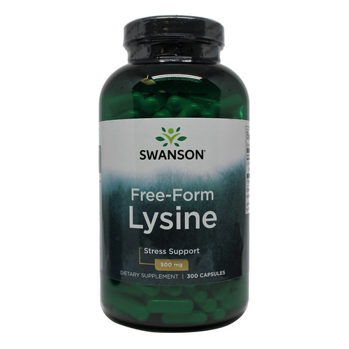 Swanson Lysine 500mg Free-Form 300 Kapsułek