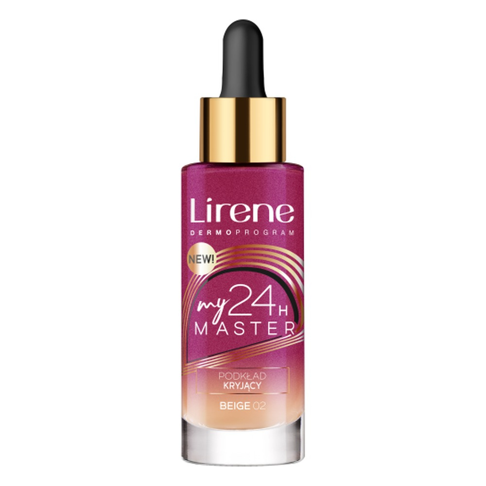 Lirene My 24H Master Covering Foundation Podkład Kryjący Nr 02 Beige 30ml