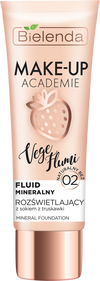 Bielenda Make - Up Academie Vege Flumi Rozświetlający Fluid Mineralny Nr 02 Naturalny Beż 30g