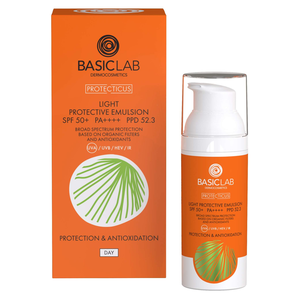 Basiclab Protecticus Light Protective Emulsion SPF 50+ Prevention and Antioxidation 50ml