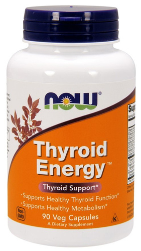 Now Foods Thyroid Energy Wspiera Zdrowie Tarczycy 90 Kapsułek